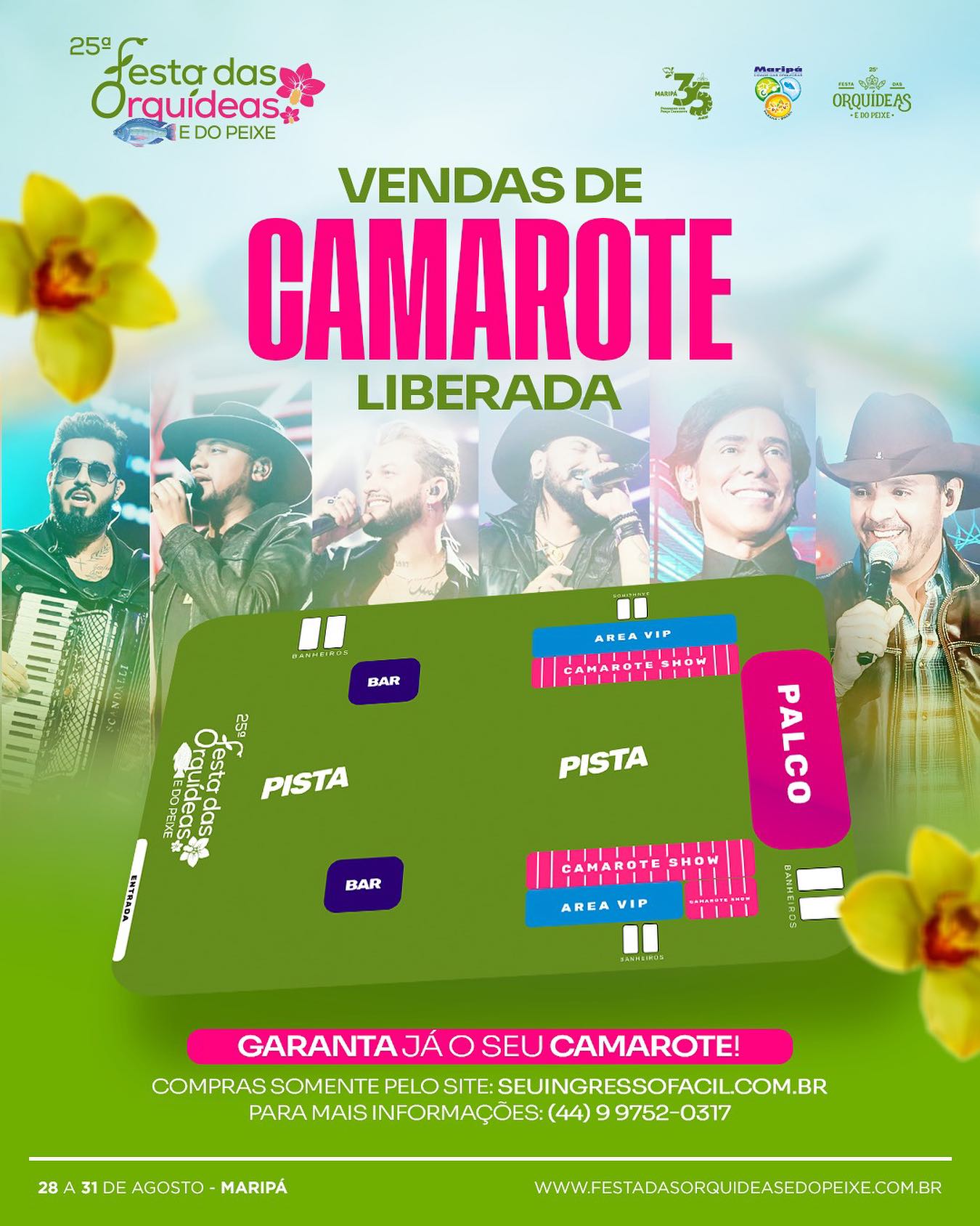 Venda Camarote Liberada   Festa Das OrquíDeas